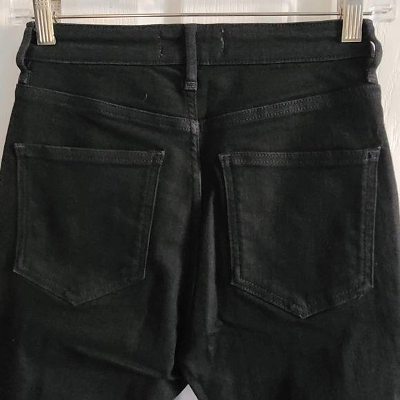 WE THE FREE Black Button Fly Busted Knee Distressed Jeans OB1153075 Women's 26 - Picture 4 of 16